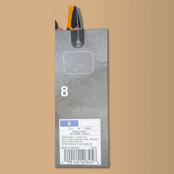 NWT MOSSIMO SKETCH PENCIL LINED SKIRT SIZE 8 - Picture 16 of 16